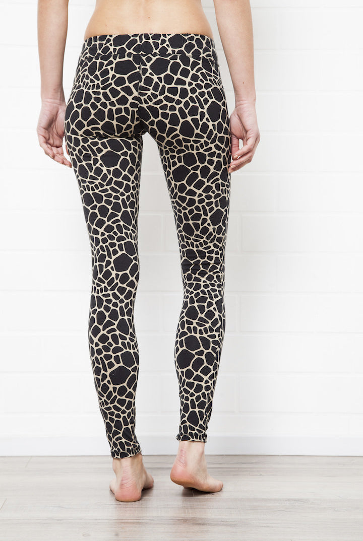 Leggings Giraffe Cream Black - FUNKY SIMPLICITY