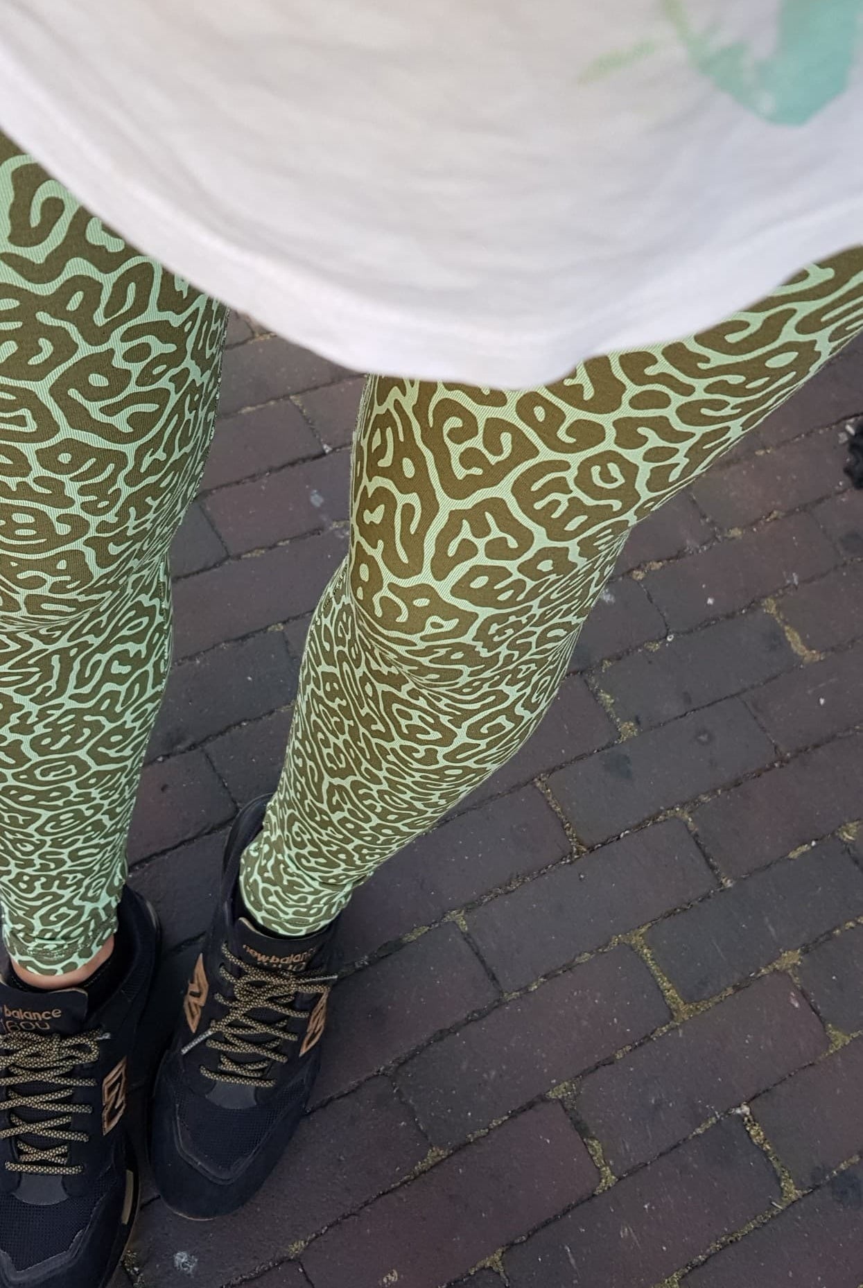 Leggings Green Pufferfish - FUNKY SIMPLICITY