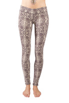 Leggings Snake Cream Brown - FUNKY SIMPLICITY