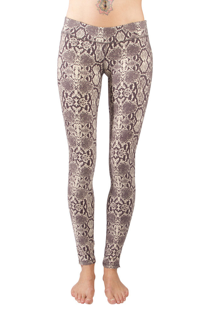 Leggings Snake Cream Brown - FUNKY SIMPLICITY