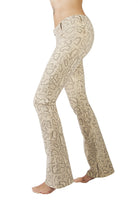 Lycra Jeans Flares - Zebra Cream Black - FUNKY SIMPLICITY