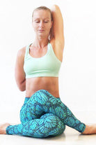 Leggings Butterfly Turquoise Green - FUNKY SIMPLICITY