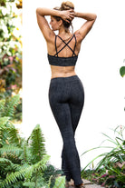 Flared leggings - Snake Black - FUNKY SIMPLICITY