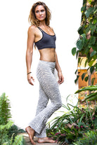 Flared Leggings - Zebra Grey - FUNKY SIMPLICITY